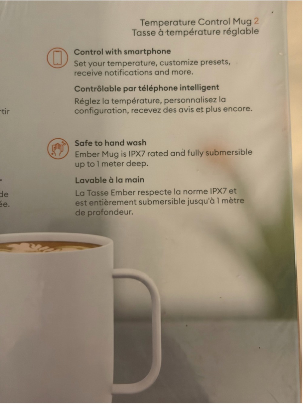 NEW Sealed Ember 2 Temperature Control Mug, 14 oz, White with Handle - Picture 8 of 11